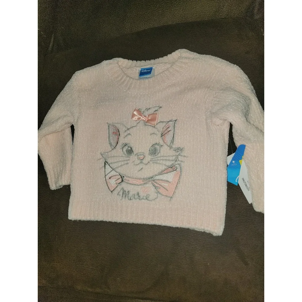 Disney aristocats Marie‎ sweater size 12 months nwt